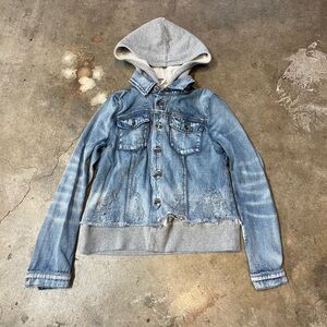 Free People Jean Jacket Hoodie